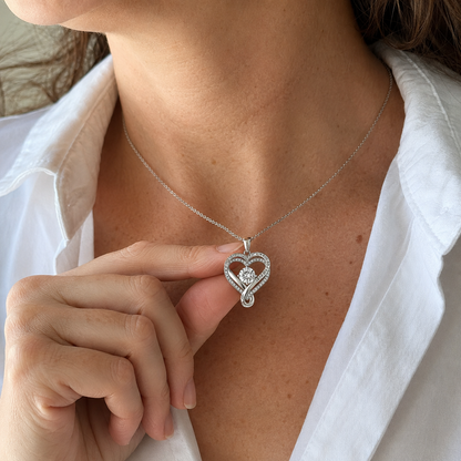 "TO MY WIFE" Forever & Always Heart Necklace
